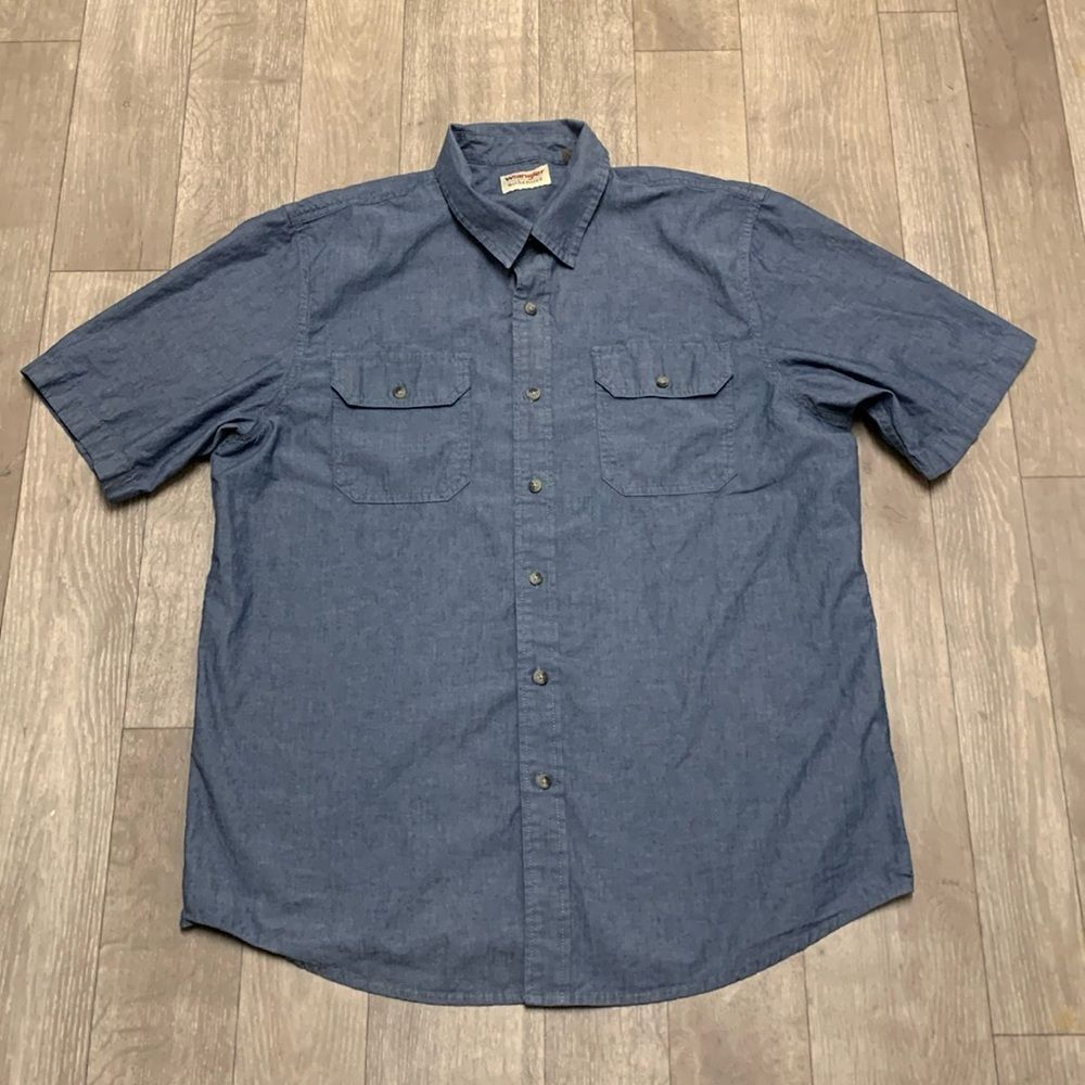 Mens Wrangler Authentics‎ Button Up Shortsleeve Shirt